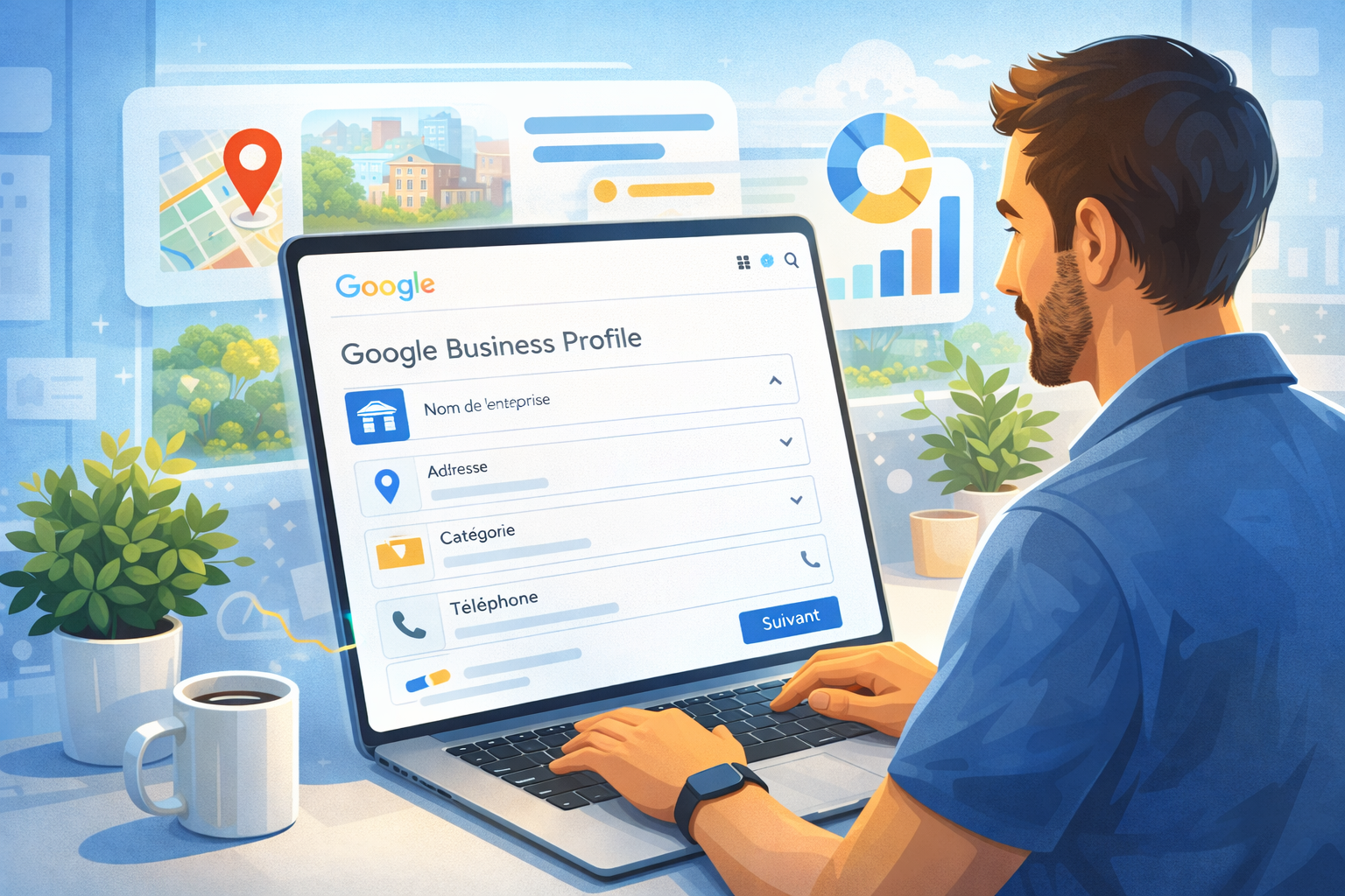 Apprenez comment créer ou revendiquer votre profil Google Business à Salaberry-de-Valleyfield pour améliorer votre référencement local et attirer plus de clients.